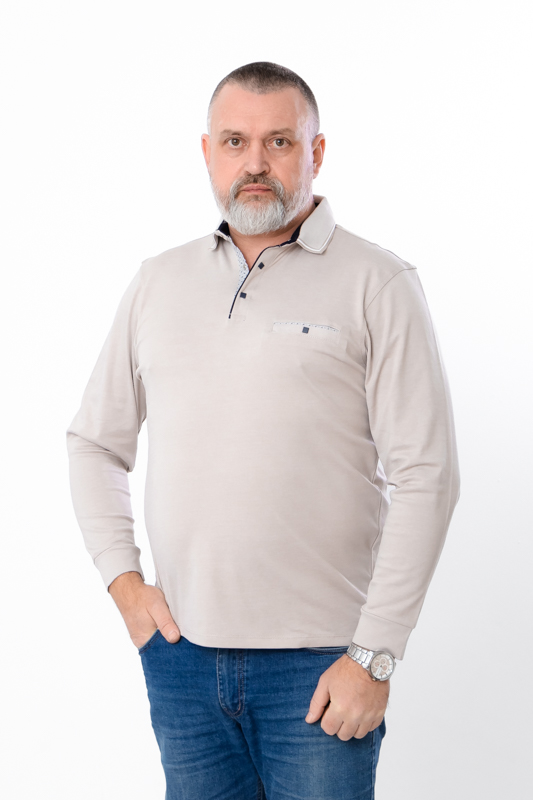 Поло з довгим рукавом чоловіче
